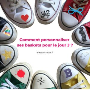 personnaliser basket mariage